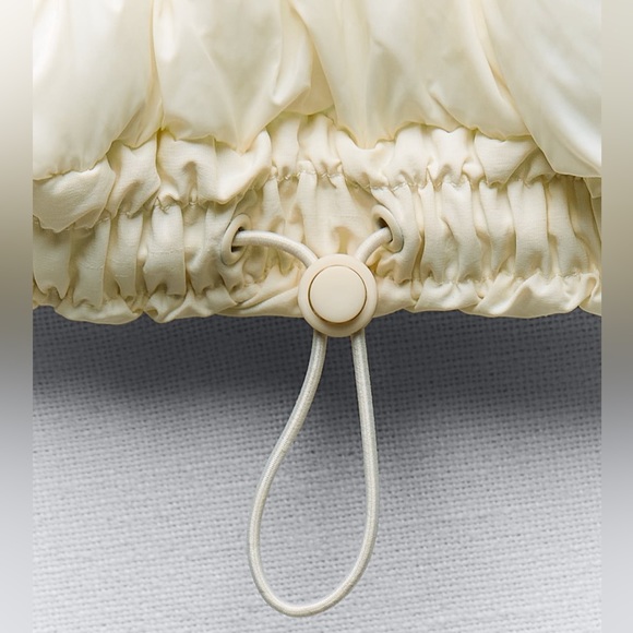 water repellent oversizes bomber jacket ecru - Picture 9 of 14